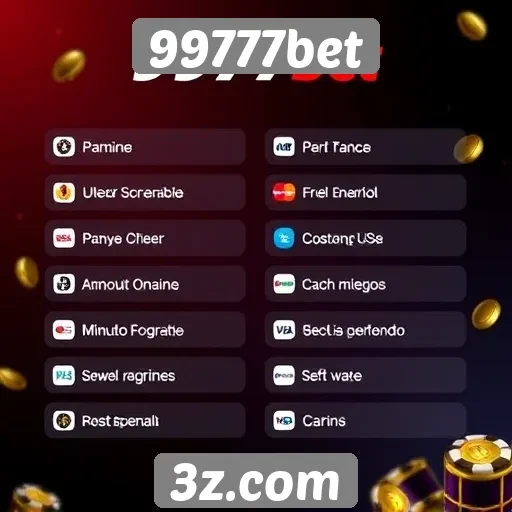 Métodos de pagamento aceitos no 99777bet